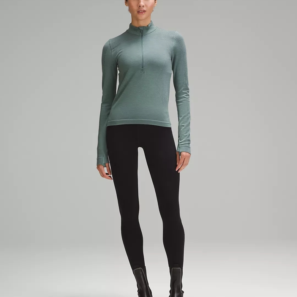 Lululemon Merino Wool-Blend Base Layer Half Zip - Picture 2 of 4